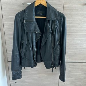 All saints leather jacket. Excellent condition. Worn a few times only. Size 4.
